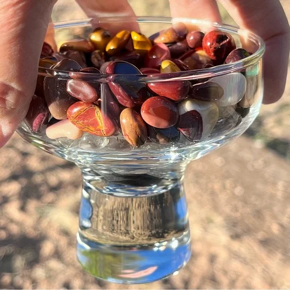 Red Jasper Skull, Sunstone Double Points, Mookite Tumbles, Shungite Tumble - Picture 17 of 17
